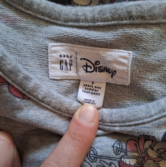 💥Buy2Get1Free💥Disney Kids Dress - Gray with Mickey and Minnie Print - Picture 2 of 3